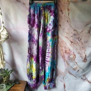 Tie Dye Baggy Lightweight Pants